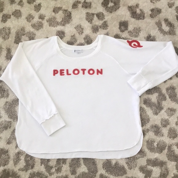 RARE AF Peloton Pullover - Fuzzy Red Letters, Small - Picture 1 of 4